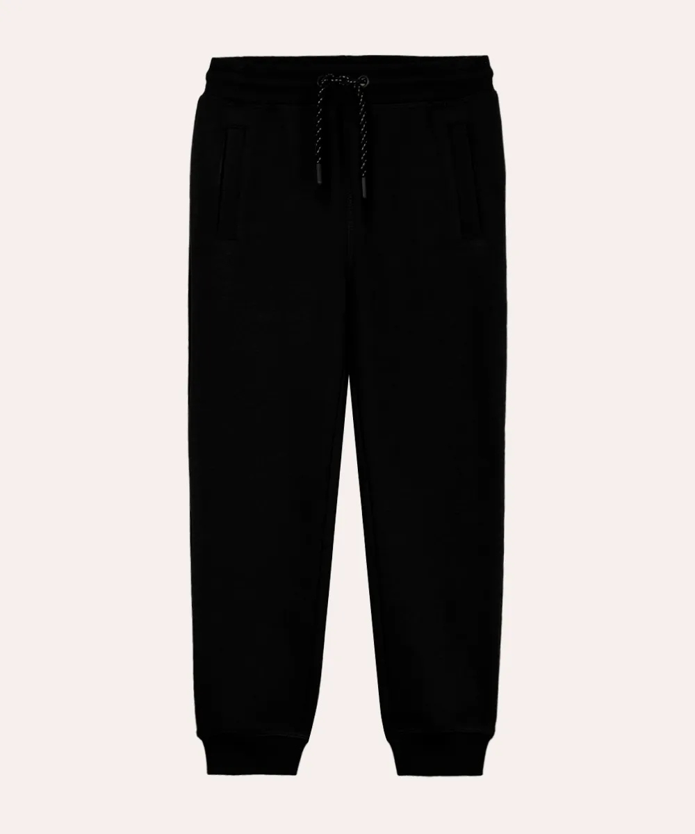 Calça jogger infantil de moletom preta