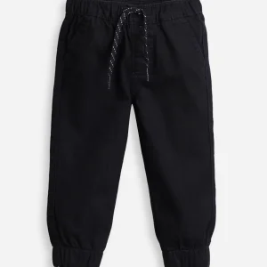 Calça infantil sarja jogger preta