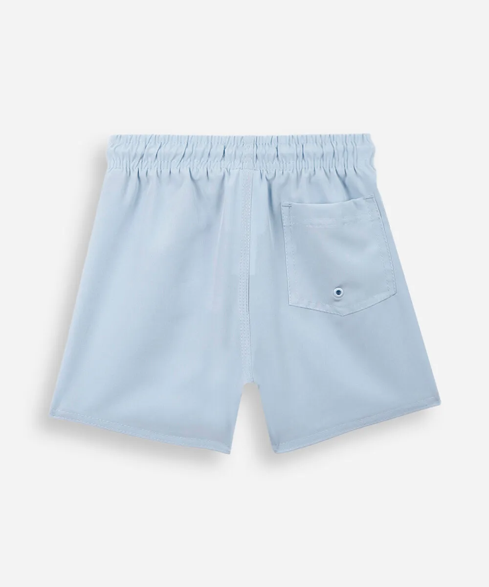 Boardshort infantil com bolso azul - Imagem 2