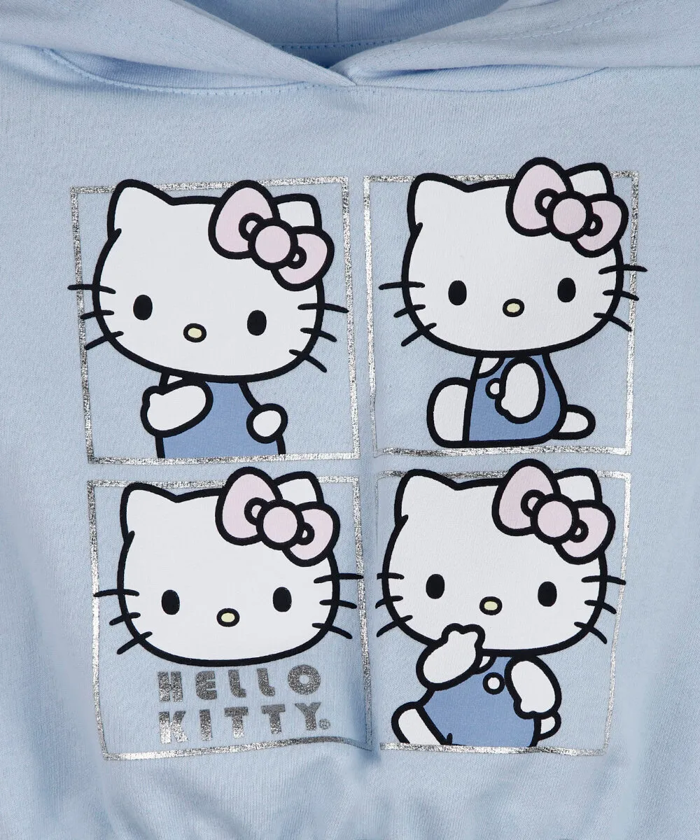 Conjunto infantil de algodão hello kitty azul - Imagem 3