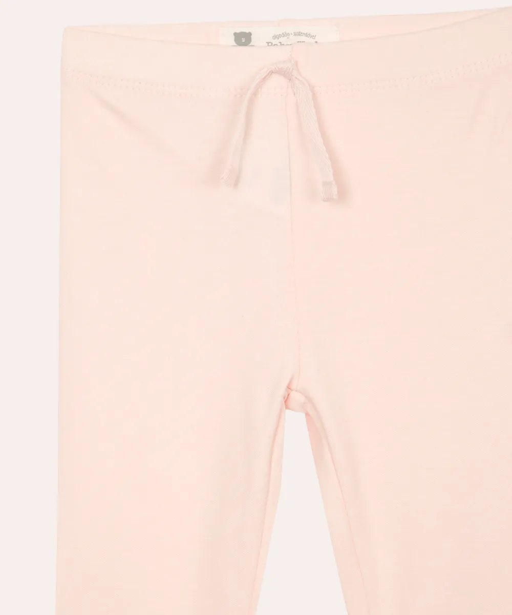 Calça Infantil Jogger Básica Rosa Claro - Imagem 2