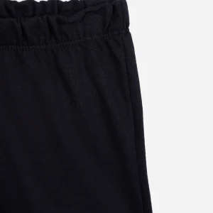 Conjunto infantil curto de algodão escavadeira marrom