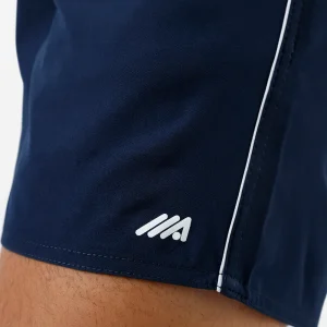 Short esportivo masculino cós elástico azul