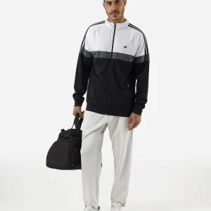 Jaqueta com bolsos e recortes esportiva branca